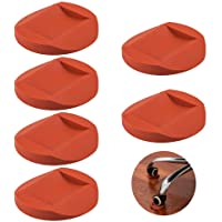 AIFUDA 6 Piezas Tazas de Goma para Muebles- Posavasos de Muebles Antideslizante Agarre del Piso Protectores de Piso para…